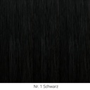 Zwei Clip in Extensions aus Echthaar mit je 1 Clip, 40 cm Länge