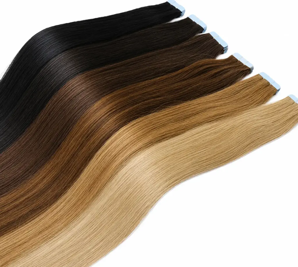 10 Tape Extensions aus 100% Echthaar für Haarverlängerung