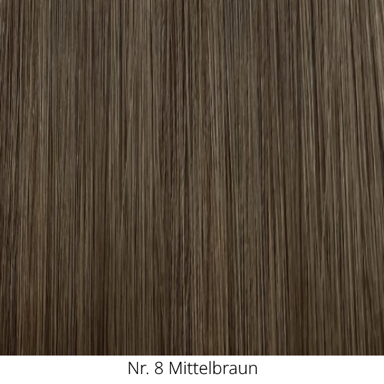 10 glatte Echthaarsträhnchen mit runden Bondings 50cm RB