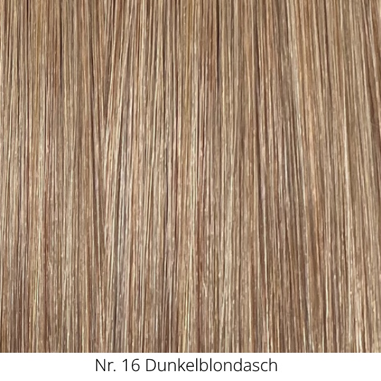 10 glatte Echthaarsträhnchen mit runden Bondings 50cm RB