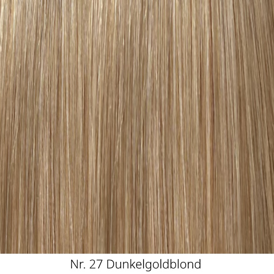 10 glatte Echthaarsträhnchen mit runden Bondings 50cm RB