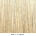 2 Clip-in-Extensions aus Echthaar mit je 2 Clips. 60cm lang