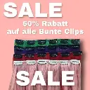 Ausverkauf: BUNTE Clip in Extensions mit 6 Clips
