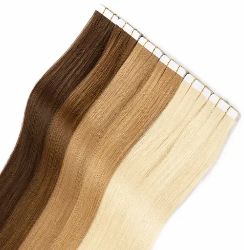 10 Tape Extensions aus 100% Echthaar für Haarverlängerung